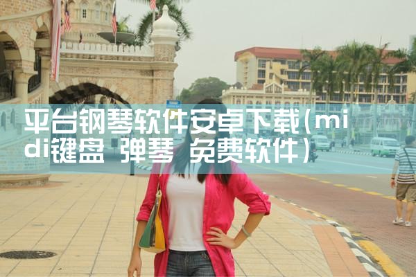 平台钢琴软件安卓下载|男娘日记