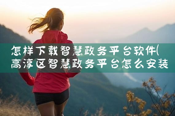 怎样下载智慧政务平台软件|男娘日记